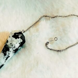 Pendolo pietra di luna arcobaleno