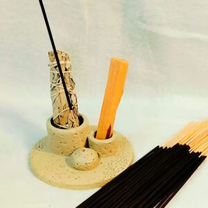 Triplo porta incenso